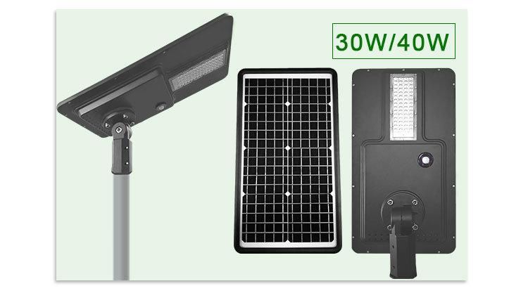 Aluminum Solar Energy Saving 20W All in One Solar LED Street Light