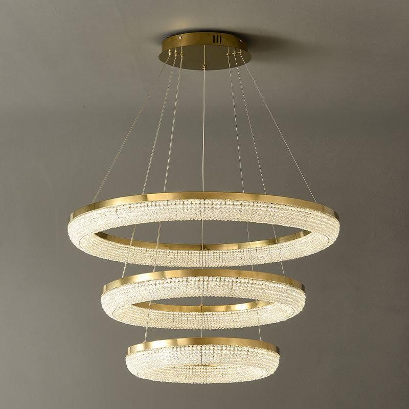 2022 Hot Sale Modern Light Luxury Chandelier Villa Living Room Pendant LED Lamp Chandelier