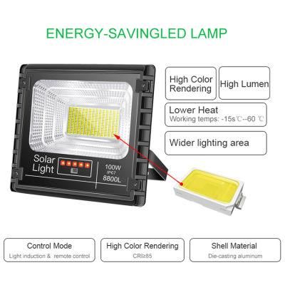 Parking Lots Area Solar Flood Light 40W 60W 100W 150W 200W 300W Solar Billboard Light