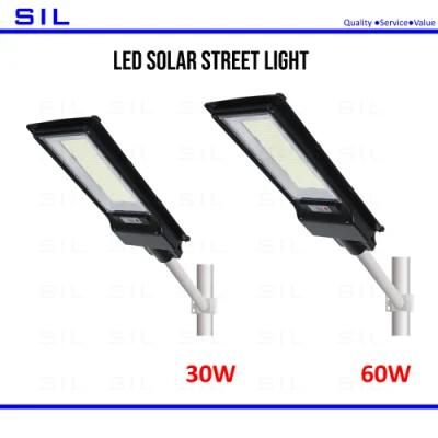 Wholesale Solar Street Light Outdoor LED Power Panel Lamp Solar Street Light 30W 60W Sensor Waterproof