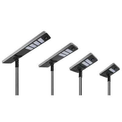 Outdoor High Brightness IP65 Waterproof 30W 40W 50W 60W 80W 100W 120W Adjustable All in One Solar LED Road Light