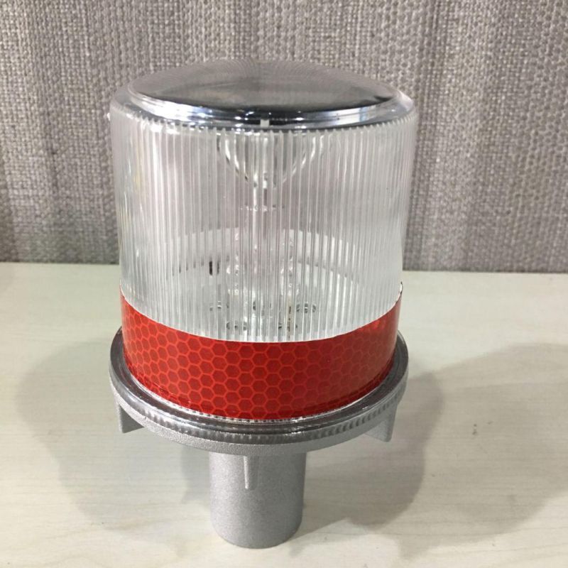 Solar Warning Light Traffic Cone Lamp Amber Flashing Safety Lights