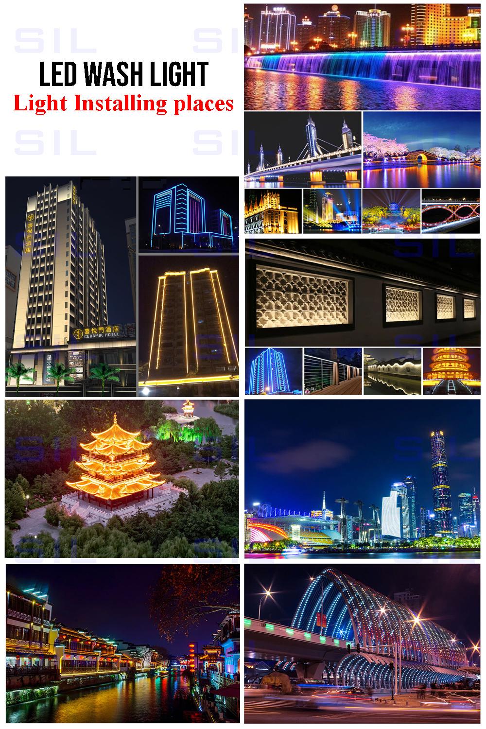 LED Wall Washer Light RGB Building Decoration Outdoor Architectural 18W LED Washer Light