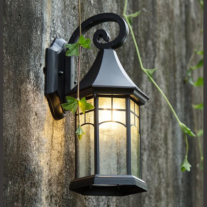 Retro Wall Lamp Villa Corridor Residential Porch Decorative Bra Waterproof Village Exterior out Door Lamp (WH-HR-48)