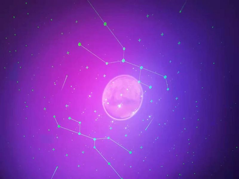 12 Constellations Atmosphere Projection Lamp Starry Zodiac Night LED Projector