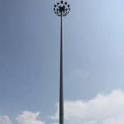 20m 30m Polygonal Steel Road High Mast Lighting Pole