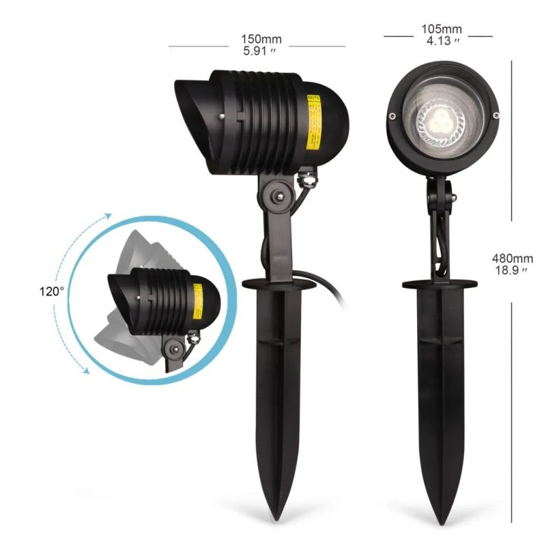 Matt Black Color IP65 COB LED Garden Spike Light for Outdoor LED Garden Light