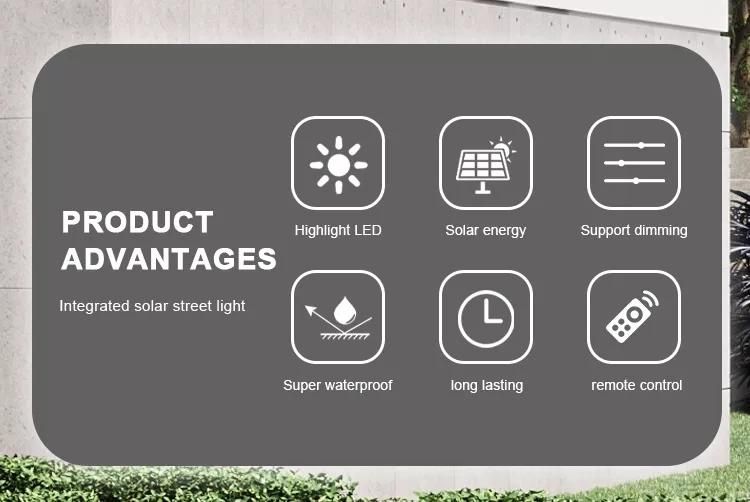 200W 6500K Wide Light Cover Area Solar Powered LED Floodlight