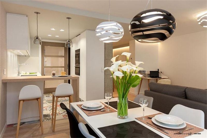 Tree Series C Materials LED Light Source Dimmable White Black Color Round LED Ceiling & Pendant Light