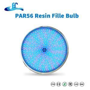 IP68 Waterproof High Lumen Resin Filled RGB PAR56 DC12V Flat LED Wall Mounted Underwater Pool Light with Edison LED Chip