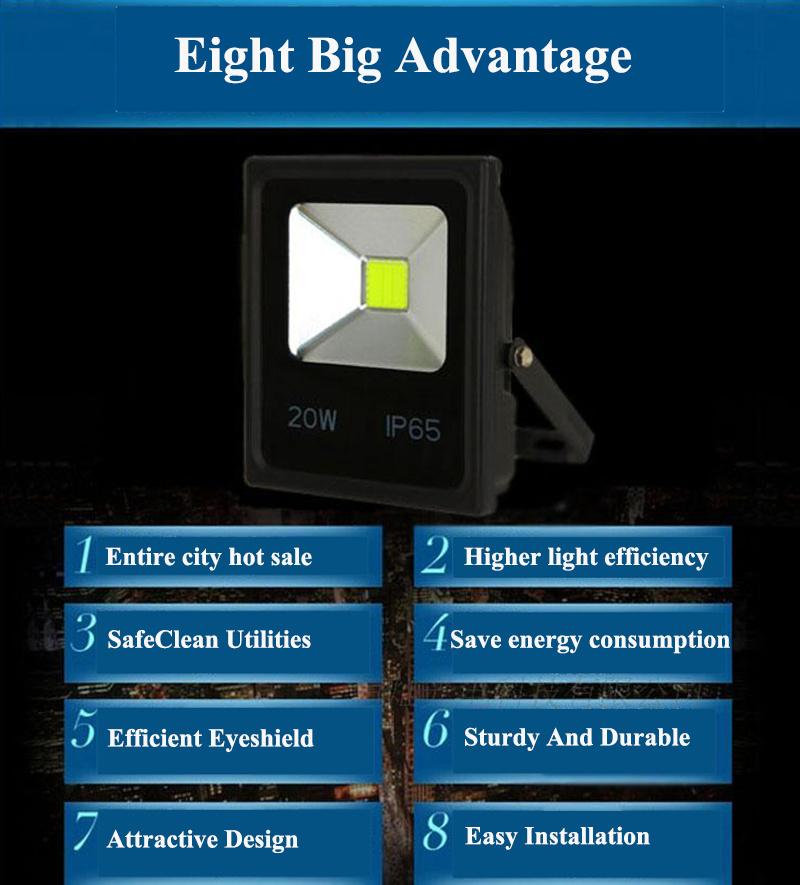 COB SMD Outdoor Rechargeable Work Light Camping Lights Portable Floodlight LED Lamp 20W 50W 100W Outdoor LED Reflector Light