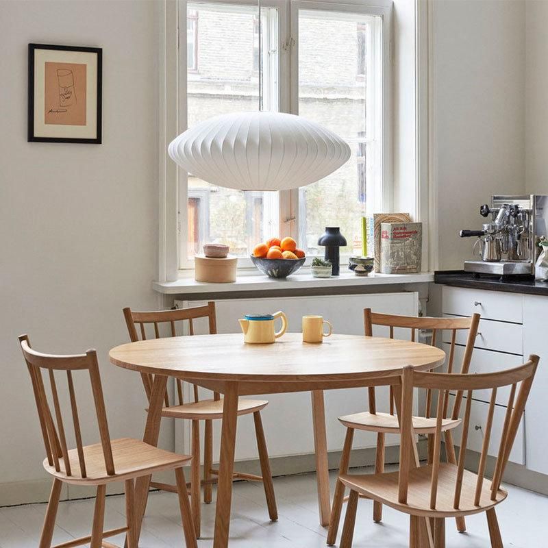 2022 Wholesale Indoor Use Simple Modern Lamp Metal & Silk Oval Ball LED Chandelier Pendant Light