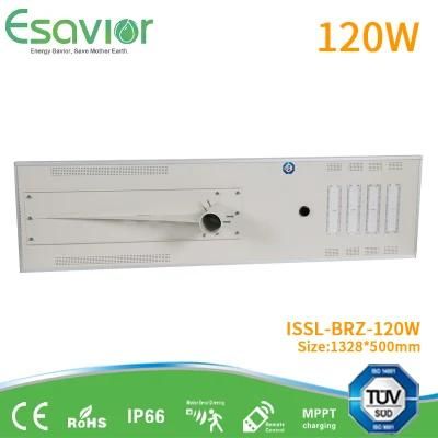 Esavior Ce RoHS IP68 120W Solar Street All in One LED Sensor Light