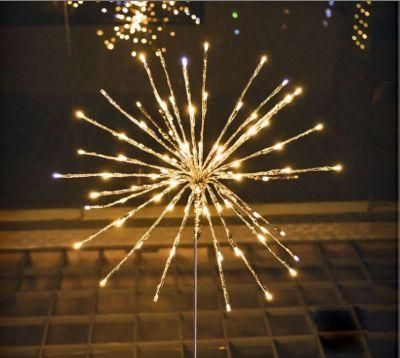 LED Small Fireworks Dandelion Floor Lamp Christmas Tree Hanging Light