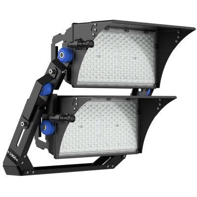 Dali DMX 0-10V Dimmable 1000W High Power LED Flood Light for Outdoor Stadium Sports Ground Lighting Work Voltage AC230V 277V 347V 480V