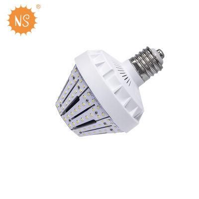 40W Medium Base LED Corn Bulb Pyramid Shape Stubby Size UL Dlc