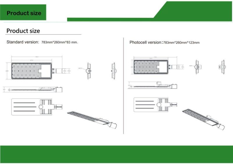 100lm/W 110lm/W AC85-265V 3 Years Warranty 100W LED Road Lighting