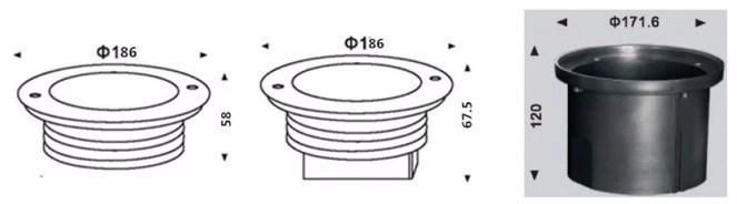 12W/24W CREE LED Buried Inground Uplight