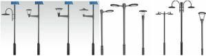 Pole-Mounted Pedestrian Scale Garden Light (Hz-035)