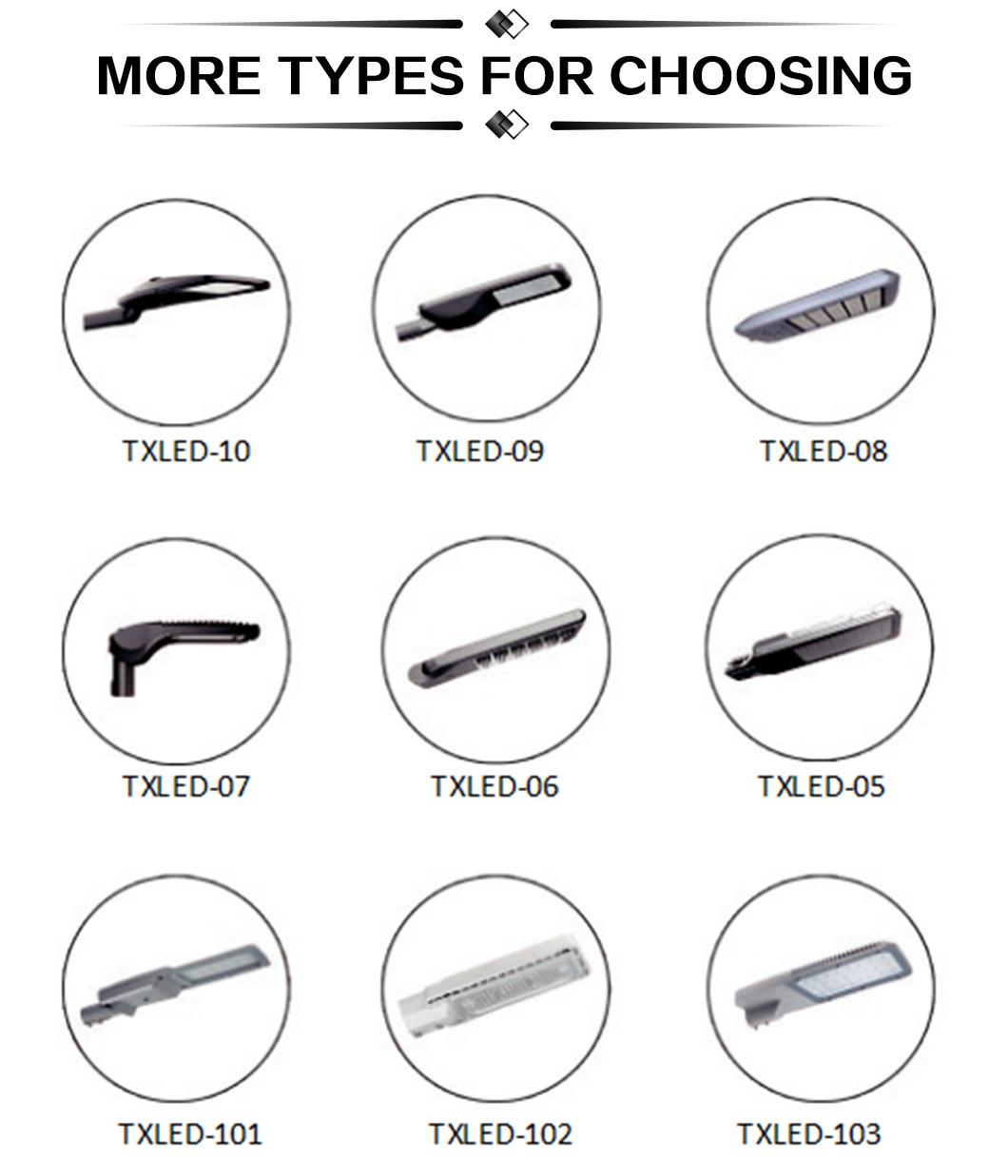 Easy to Install IP66 Waterproof Adjustable Angle LED Street Light 150W