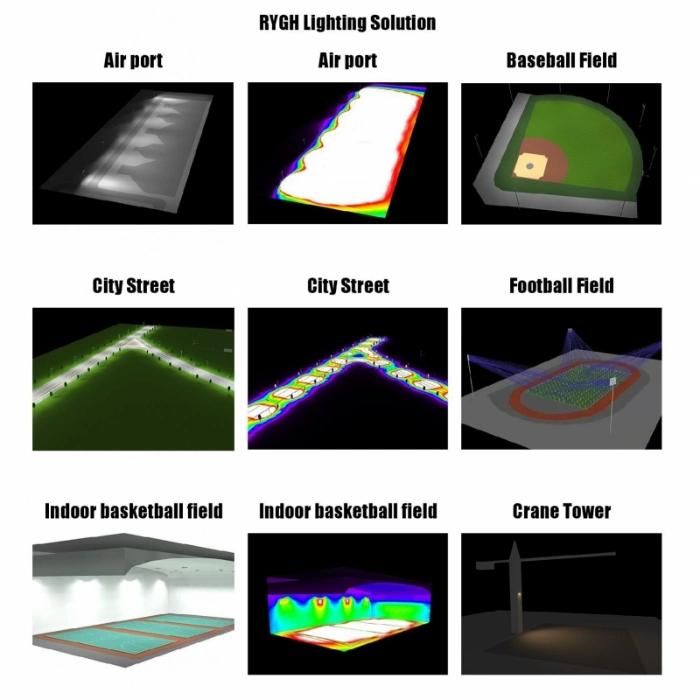 Rygh 250W Stadium Ball Sports Fields LED Lights for Fields and Courts