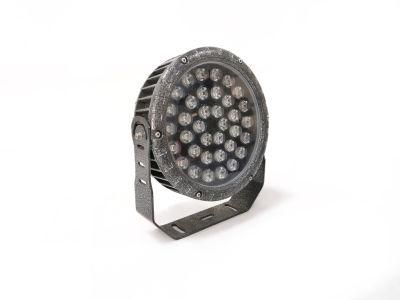 High Lumen Outdoor Waterproof Building Lighting Single Bead Round Housing IP65 24W RGB LED Flood Light