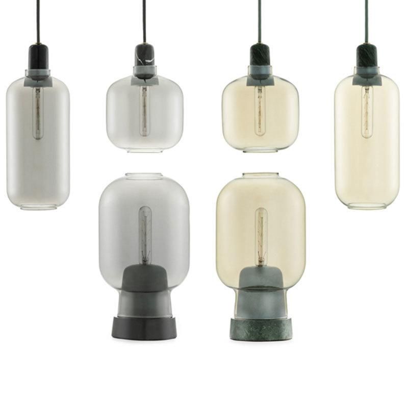 2022 Wholesale Customizable Color Modern Handmade Glass Pendant Light
