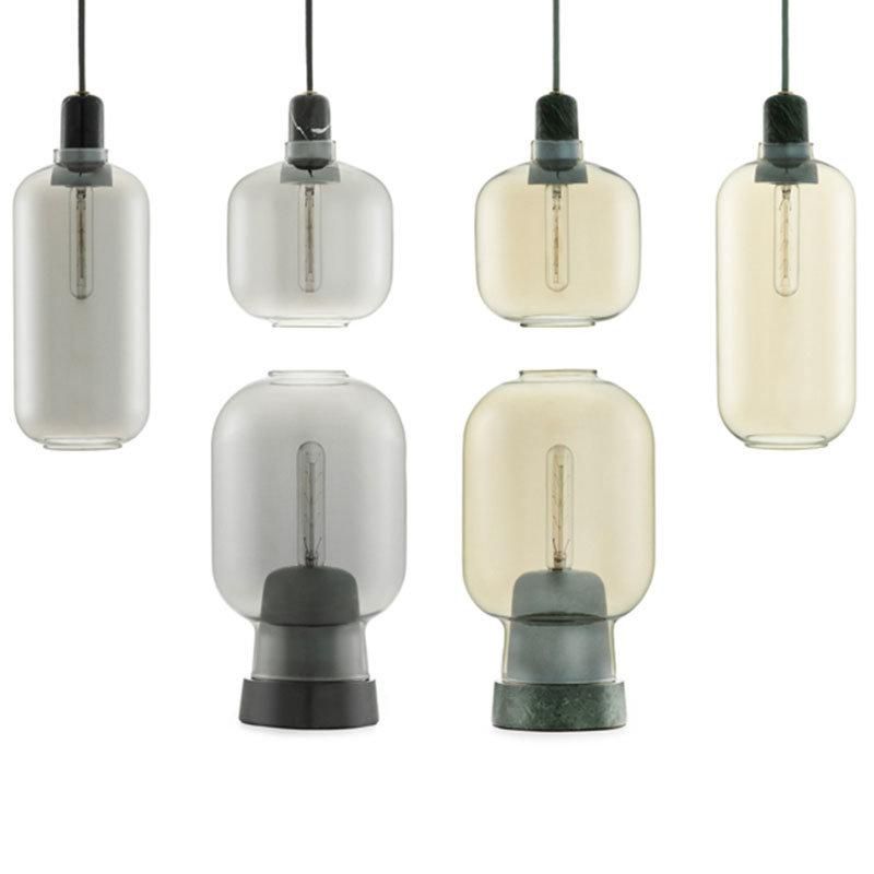 2022 Wholesale Customizable Color Modern Handmade Glass Pendant Light