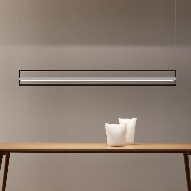 2022 Simple Liner LED Pendant Ceiling Light LED Bright Pendant Light Rectangular Ceiling Lamp for Dining Room Lights Chandeliers