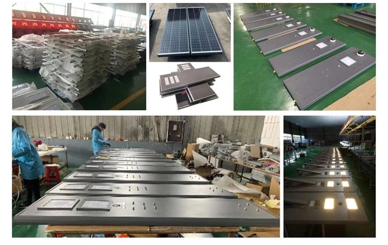 Outdoor High Brightness IP65 Waterproof 30W 40W 50W 60W 80W 100W 120W Adjustable All in One Solar LED Road Light