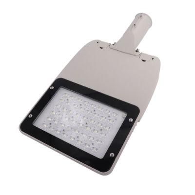 Remote Control Outdoor Lighting Meanwell Driver IP66 Ik10 with Ledil Lens 60W LED Street Light