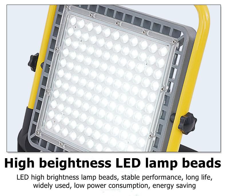 New Portable Charging 100W LED Floodlight for Camping Lighting