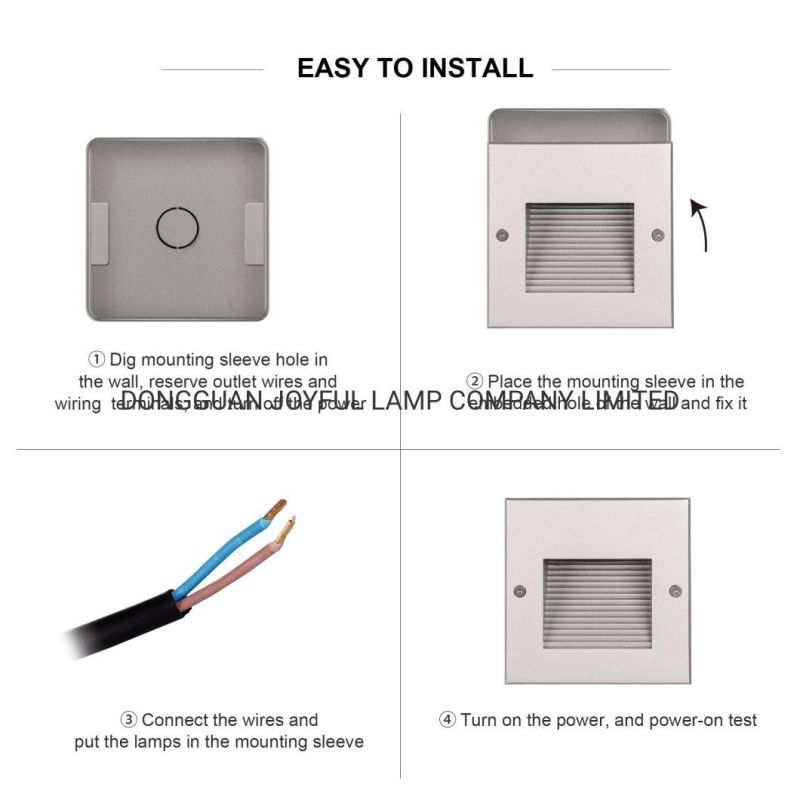 COB 5W LED Wall Light Buried LED Step Light IP65 LED Outdoor Light