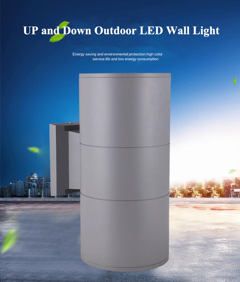 Golbel Walk Garden Lamp Elegant Design 10W 20W 30W 40W up Down Cool White LED Wall Light