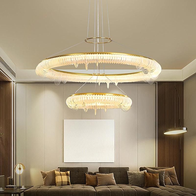 2022 Recommend Living Room LED Ring Chandelier