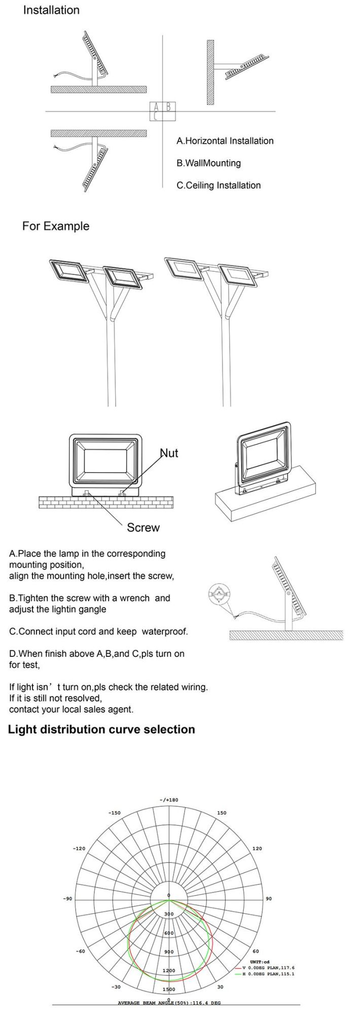 Die-Casting Aluminium IP65 30W Outdoor Security LED Flood Light