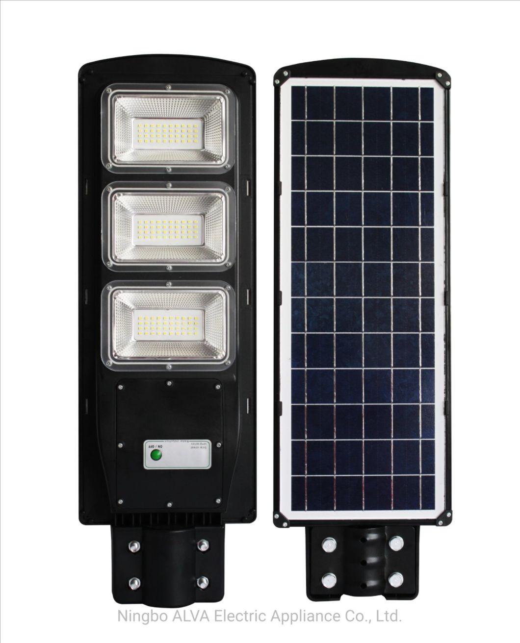 Outdoor Waterproof All in One IP65 LED Road Lamp Roadway Garden Yard Smart with Motion Sensor SMD 90W Integrated LED Solar Light LED Street Light