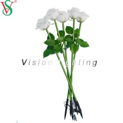 Christmas Outdoor Decoration Landscape Wedding Rose Artificial Flower Lighting