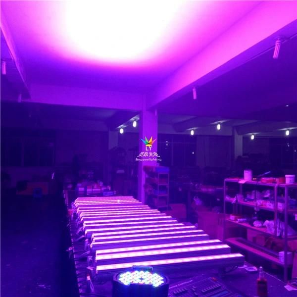 Indoor DMX 18X12W RGBW 4in1 LED Wall Washer Bar Beam Light