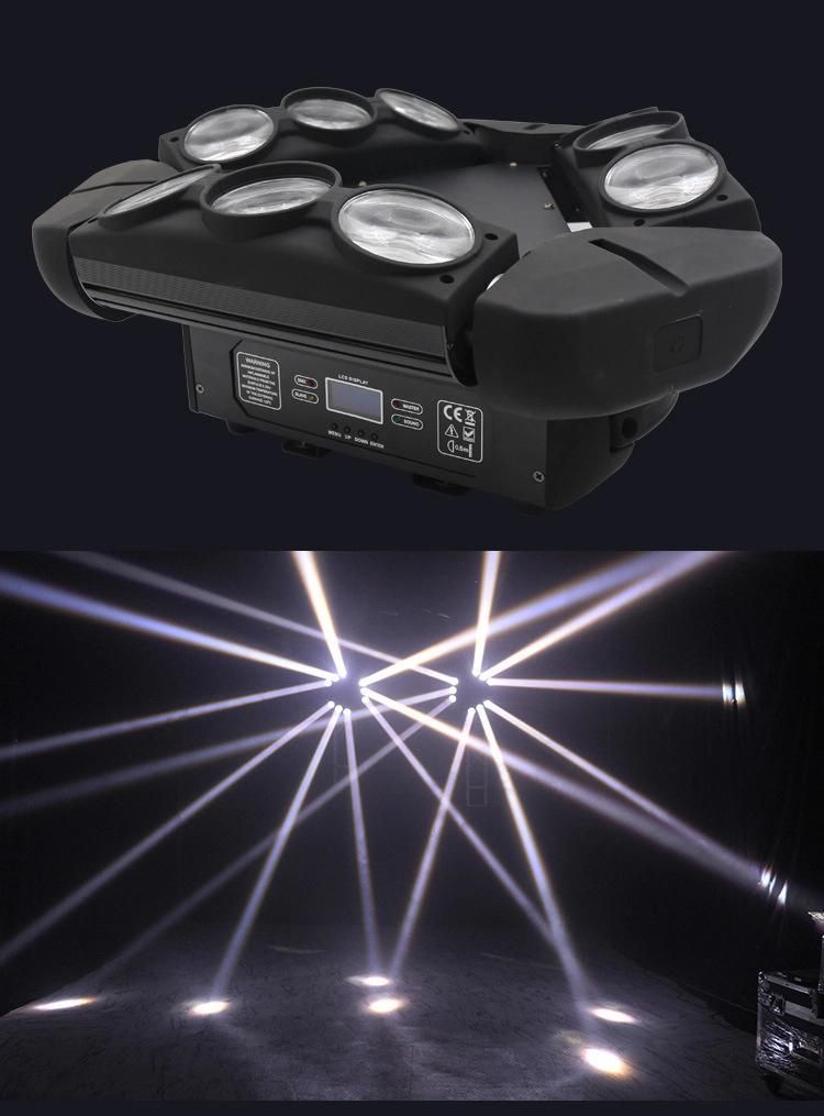 9PCS LED Moving Head Sharpy Beam Wash Light for DJ