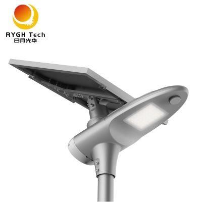 Rygh-5000lm 6m Pole 50W IP66 Lamparas Solares LiFePO4 Battery Commercial Street Waterproof Solar LED Street Light