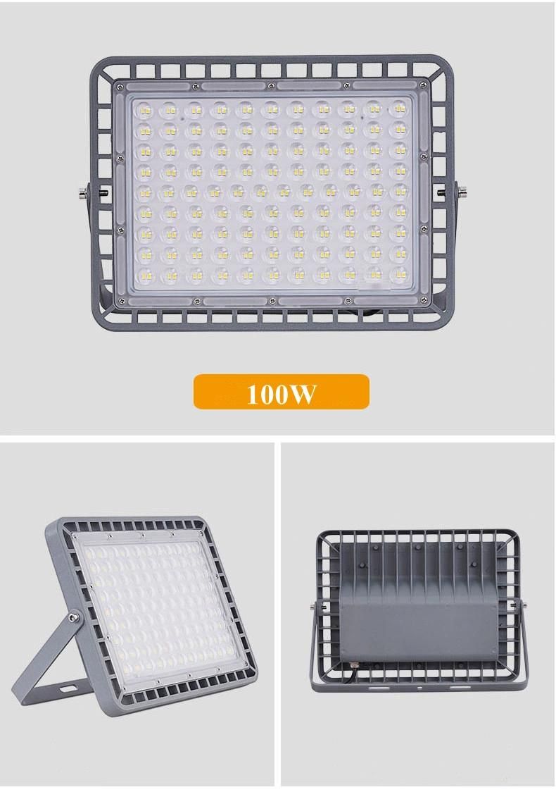 Security 100W Outdoor Waterproof Garden LED Floodlight for Parking Lot