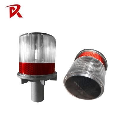 LED Flashing Solar Traffic Cone Lamp Traffic Beacon Warning Light