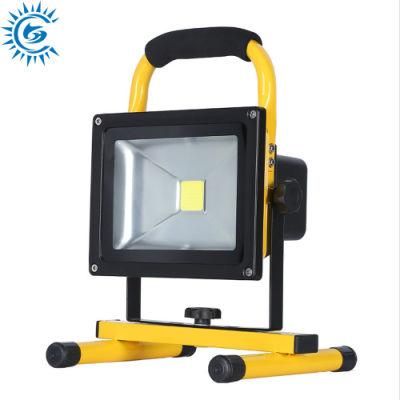 Outdoor Portable 10W 20W 30W 50W 2800K -3200K LED Rechargeable Emergency Flood Light