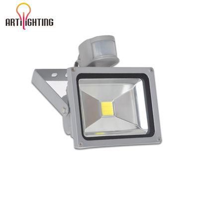 10W 20W 30W 50W Floodlight with Motion Detection IP65 Waterproof Human Body PIR Sensor LED Flood Light Factory