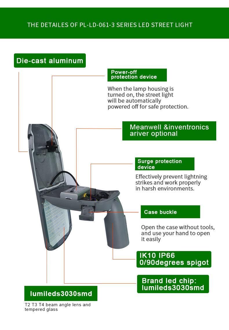 Best Price IP66 Waterproof 200W LED Street Light 140lm/W Aluminum