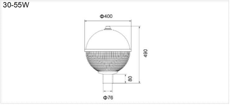 Factory Die Casting Aluminum RoHS CE Aluminium Waterproof IP65 Pole Lamp Park Landscape Post Top Outdoor LED Garden Light
