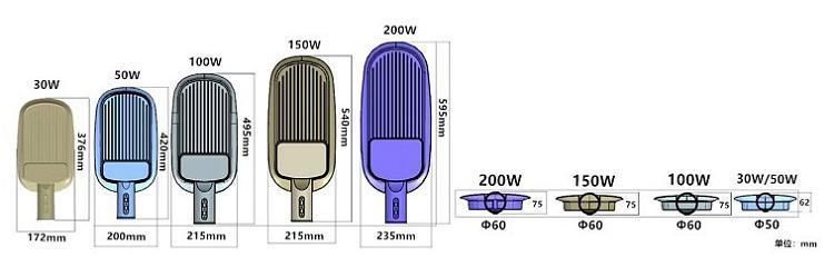 Best Selling Cheap Rotatable LED Street Lighting with Good Quality From Factory