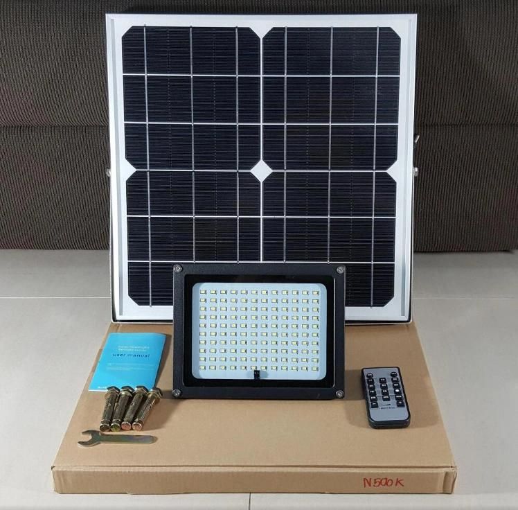 200W Outdoor Solar LED Flood Light 100W 50W Lamp Waterproof Outdoor Lighting Solar Power Station
