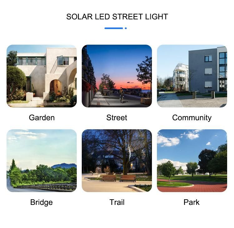 150W Solar Street Light Outdoor, IP65 Waterproof Dusk to Dawn Solar LED Street Light